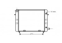 Radiator, engine cooling 37002157 International Radiators