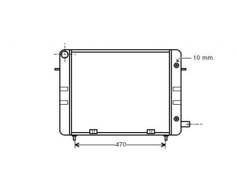Radiator, engine cooling 37002157 International Radiators