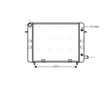 Radiator, engine cooling 37002157 International Radiators, Image 2
