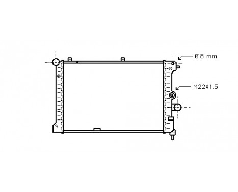 Radiator, engine cooling 37002168 International Radiators