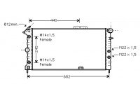 Radiator, engine cooling 37002173 International Radiators