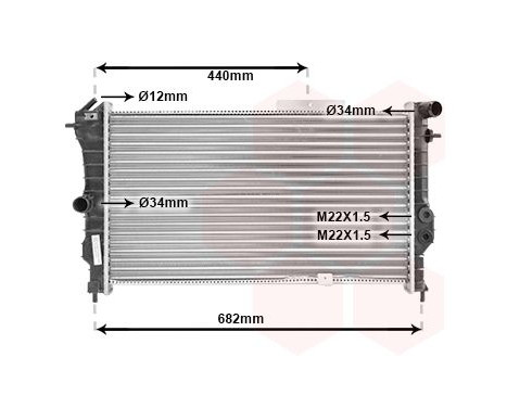 Radiator, engine cooling 37002173 International Radiators, Image 2