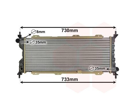 Radiator, engine cooling 37002185 International Radiators, Image 2