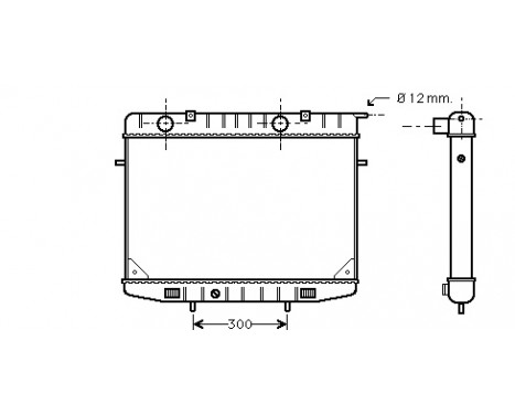 Radiator, engine cooling 37002188 International Radiators