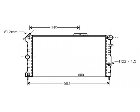 Radiator, engine cooling 37002190 International Radiators