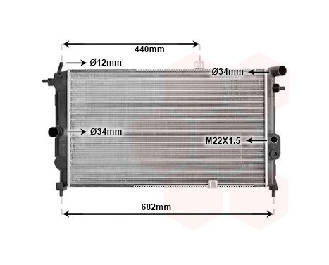Radiator, engine cooling 37002190 International Radiators, Image 2