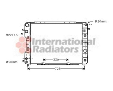 Radiator, engine cooling 37002198 International Radiators, Image 2