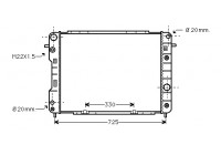 Radiator, engine cooling 37002198 International Radiators