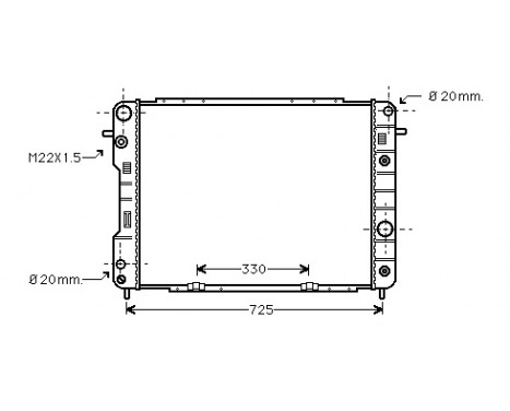 Radiator, engine cooling 37002198 International Radiators