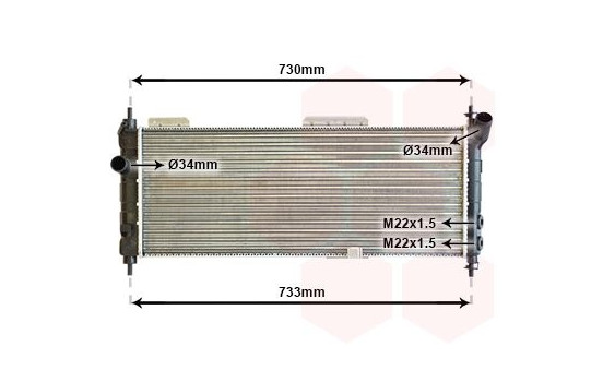 Radiator, engine cooling 37002203 International Radiators Plus