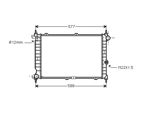 Radiator, engine cooling 37002207 International Radiators