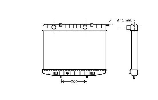 Radiator, engine cooling 37002214 International Radiators