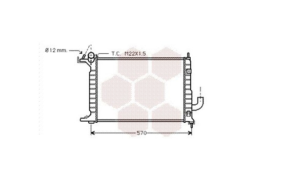 Radiator, engine cooling 37002218 International Radiators, Image 2