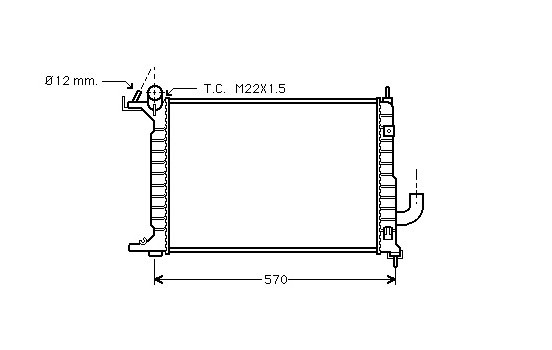 Radiator, engine cooling 37002218 International Radiators