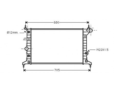 Radiator, engine cooling 37002219 International Radiators