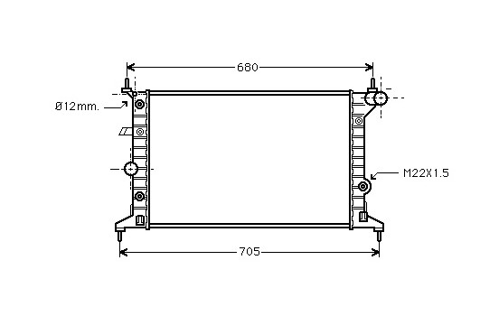 Radiator, engine cooling 37002219 International Radiators