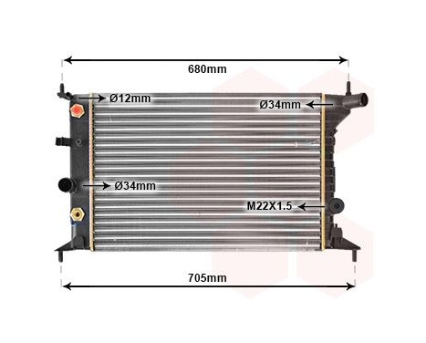 Radiator, engine cooling 37002219 International Radiators, Image 2
