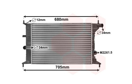Radiator, engine cooling 37002242 International Radiators, Image 2
