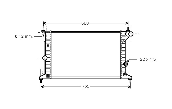 Radiator, engine cooling 37002242 International Radiators