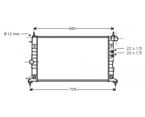 Radiator, engine cooling 37002244 International Radiators Plus