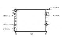 Radiator, engine cooling 37002247 International Radiators