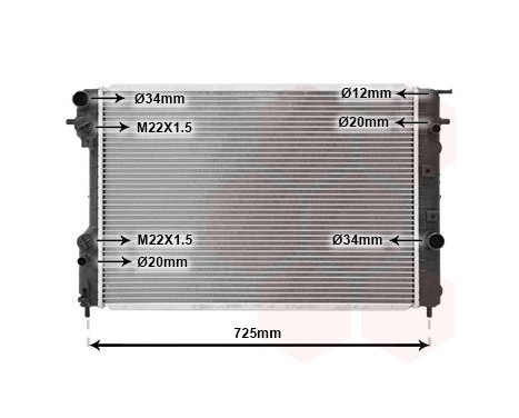 Radiator, engine cooling 37002247 International Radiators, Image 2