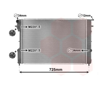 Radiator, engine cooling 37002248 International Radiators Plus, Image 2