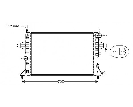 Radiator, engine cooling 37002254 International Radiators