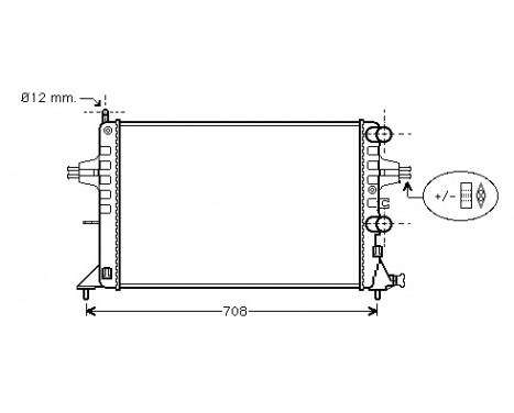Radiator, engine cooling 37002255 International Radiators
