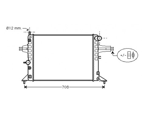 Radiator, engine cooling 37002256 International Radiators