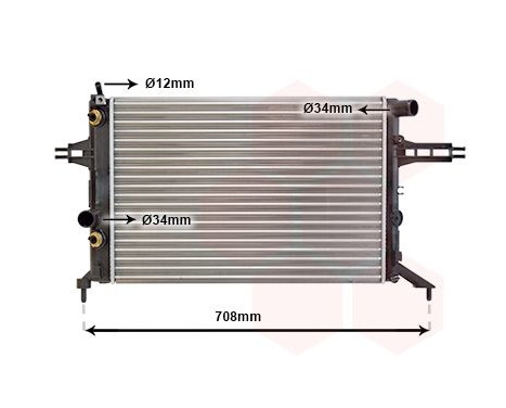 Radiator, engine cooling 37002256 International Radiators, Image 2