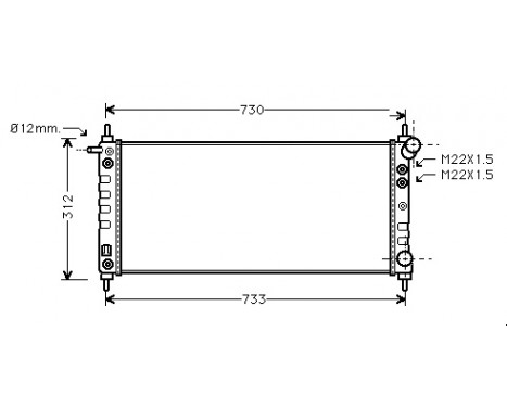 Radiator, engine cooling 37002264 International Radiators