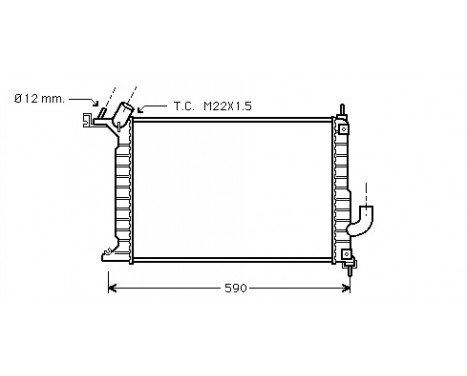 Radiator, engine cooling 37002275 International Radiators