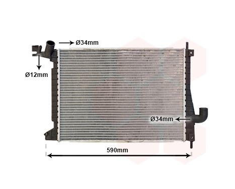 Radiator, engine cooling 37002275 International Radiators, Image 2