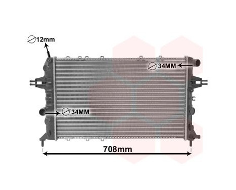 Radiator, engine cooling 37002293 International Radiators, Image 2