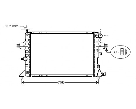 Radiator, engine cooling 37002293 International Radiators