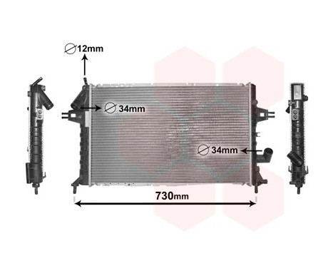 Radiator, engine cooling 37002294 International Radiators, Image 2