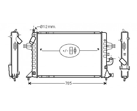 Radiator, engine cooling 37002294 International Radiators