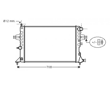 Radiator, engine cooling 37002296 International Radiators, Image 2