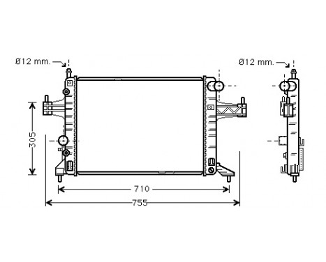 Radiator, engine cooling 37002304 International Radiators