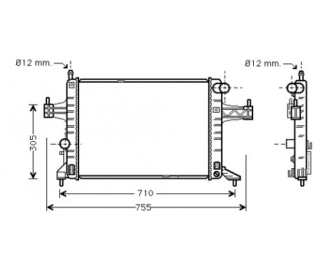 Radiator, engine cooling 37002306 International Radiators