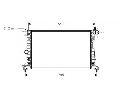 Radiator, engine cooling 37002324 International Radiators