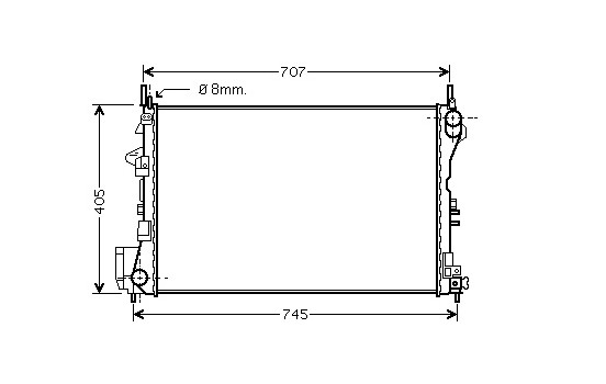 Radiator, engine cooling 37002338 International Radiators