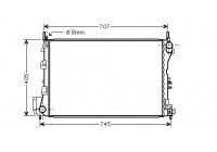 Radiator, engine cooling 37002340 International Radiators