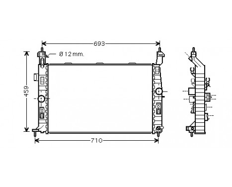 Radiator, engine cooling 37002345 International Radiators