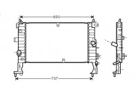Radiator, engine cooling 37002346 International Radiators