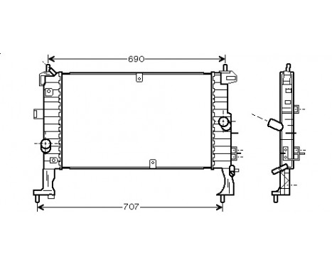 Radiator, engine cooling 37002346 International Radiators