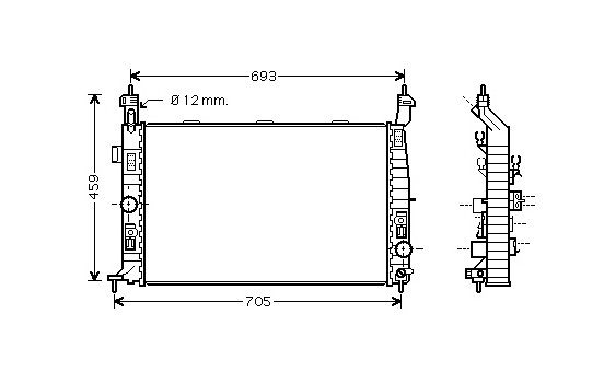 Radiator, engine cooling 37002348 International Radiators