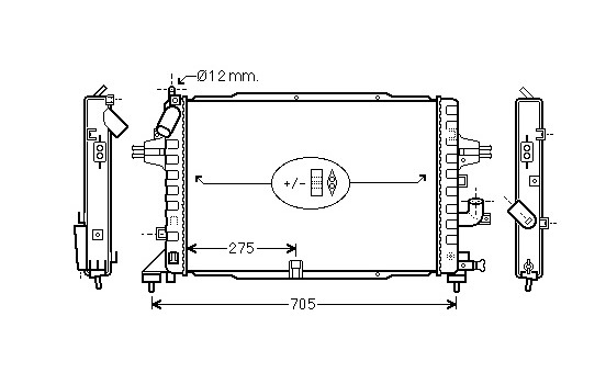Radiator, engine cooling 37002364 International Radiators