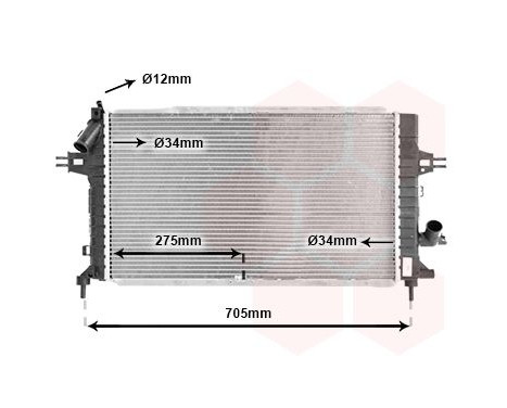 Radiator, engine cooling 37002365 International Radiators, Image 2